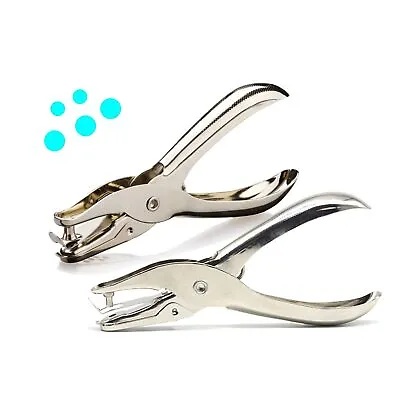 1/4 And 1/8 Inch Small Single Hole Punch 2 Pack Handheld 1/8 Silver  • $13.35