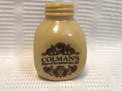 Colman’s/The Mustard Shop-Norwich ENG.-Tan/Brown Mustard Jar • $9.99