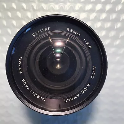 Vivitar Auto Wide-Angle 28mm 1:2.5 Camera Lens Auto 67mm Fits MINOLTA Japan • $49.97