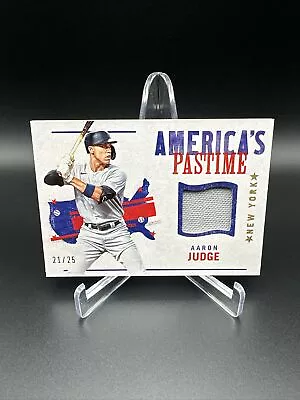 AARON JUDGE 2022 Panini Chronicles America's Pastime Swatches Red # /25 • $29.99