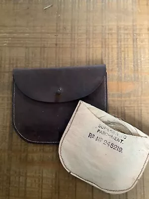Vintage Leather Fishing Line Pouch • $6.21
