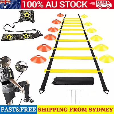 Speed Agility Ladder Fitness Training Ladder Soccer Sports Footwork Practise Gym • $26.89