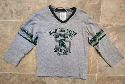 Michigan State Spartans Pro Edge Shirt Size 4t Gray • $11.99