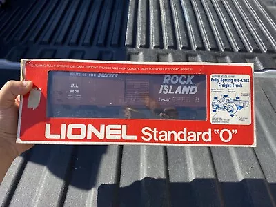 VINTAGE LIONEL TRAIN Rock Island Box Car O SCALE 6-9806 NEW • $22