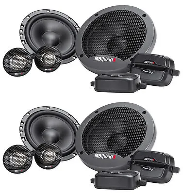 (2) Pairs MB QUART FSB216 6.5  280 Watt Car Audio Component Speakers • $98.80