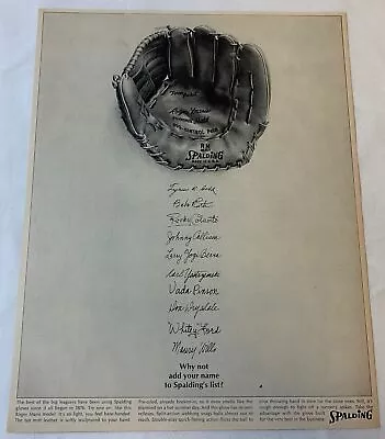 1964 Spalding Baseball Glove Ad ~ ROGER MARIS Model • $8.06