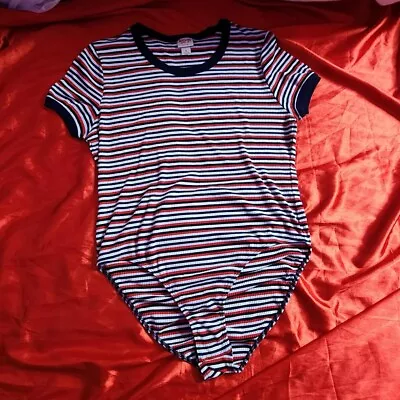 Mossimo Supply Co Striped Bodysuit • $16