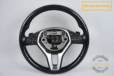 10-13 Mercedes W212 E400 E350 E550 3 Spoke Sport Steering  Wheel Black OEM • $300