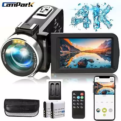 4K Video Camera Camcorder W/led IR Night Vision 18X Digital Zoom Vlogging Camera • $116.99