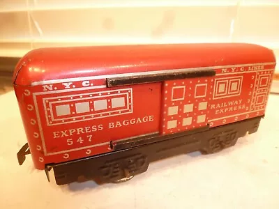 Marx O-Gauge Train #547 New York Central 4-Wheel Baggage Car • $18.50