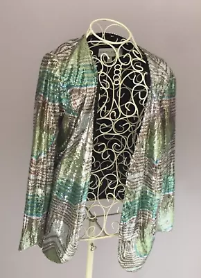 Stylish Sequin Jacket Edina Ronay Size S US 10  • £22.99