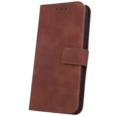 Smart Velvet Magnetic Card Slot Folio Wallet Case For Apple IPhone 14 Plus Brown • £3.99