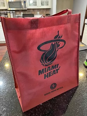 Miami Heat Reusable Tote Bag Team Logo • $14.99