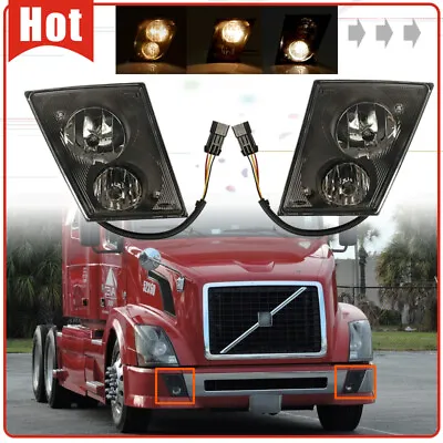 Fog Lights Lamps Pair Fit Volvo VN/VNL 630 670 730 780 2003-2018 Truck Set • $66.99