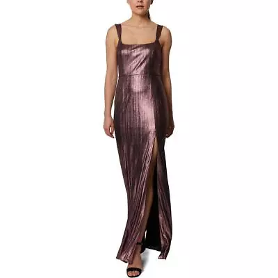 Laundry By Shelli Segal Womens Red Metallic Maxi Evening Dress Gown 14 BHFO 3084 • $38.99