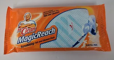 Mr. Clean MagicReach Scrubbing Tub And Shower Pads 8 Refill Pads (Vintage Nos) • $25.49