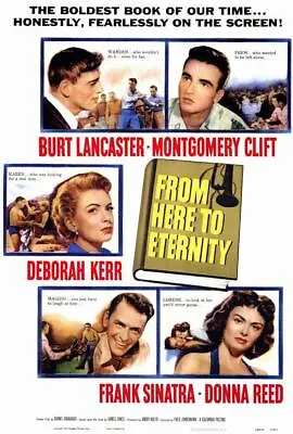 FROM HERE TO ETERNITY Movie POSTER 11 X 17 Burt Lancaster Montgomery Clift A • $11.95