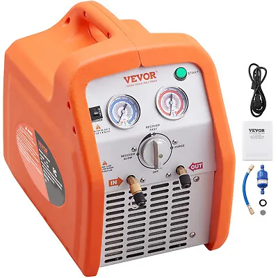 VEVOR Refrigerant Recovery Machine 1 HP Dual Cylinder AC HVAC Recycling Tool • $389.99