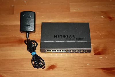 NETGEAR ProSafe GS108Tv2 Smart Switch 8-Port Gigabit W/ Power Supply FREE S/H • $24