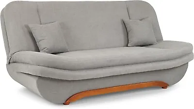 Sofa Bed With Storage 3 Seater Grey Couch For Living Room- Honeypot Weronika	 • £549