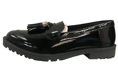 Kickers Lachly Black Loafer Tassel Shoes Ladies UK 5 US 7 EU 38 Ref M218= • $46.64