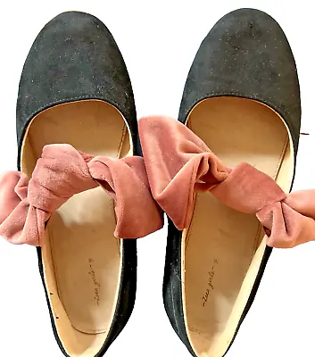 Zara Girls Shoes Size 35 US Size 4 Girls Zara Flats Bow Ballet Flats • $17