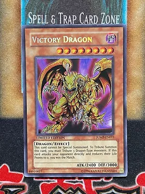 Yugioh Victory Dragon JUMP-EN011 Secret Rare Promo LP • $13.49