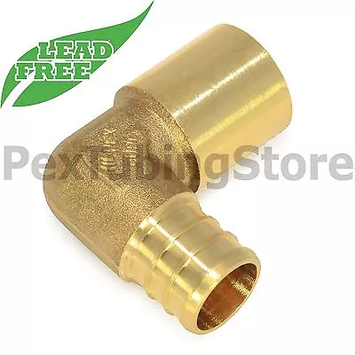 (25) 1/2  PEX X 1/2  Male Sweat Elbows - Brass Crimp Fittings LEAD-FREE • $44.80