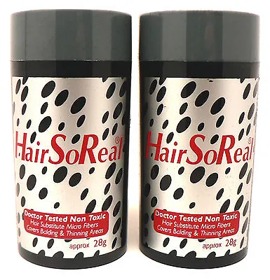 Hsr - Hair So Real 2 Pcs Black Hair Loss Concealer Get Rid Of Bald Spots - Black • $30