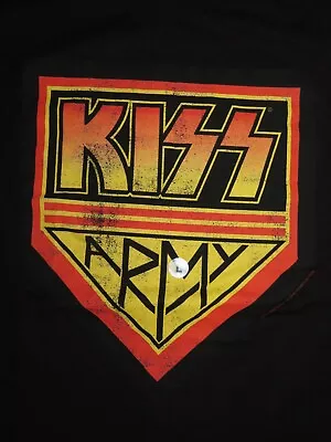 KISS ARMY (LG) T-Shirt W/ Tags GENE SIMMONS PAUL STANLEY PETER CRISS ACE FREHLEY • £33.73