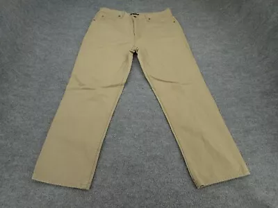 Saddlebred Pants Mens 36x30 Beige Classic Khaki Cotton Pants Adult NEW • $19.88