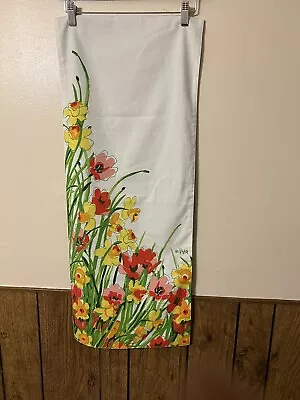 VERA Neumann Table Runner Ladybug Poppies Daffodils 14 X 69” • $16.99