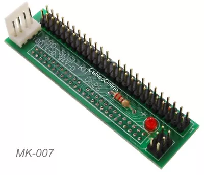 $15.95 • Buy 50-Pin IDC 2.54mm Male To 50-Pin IDC 2.00mm Female SCSI Laptop HD Adapter