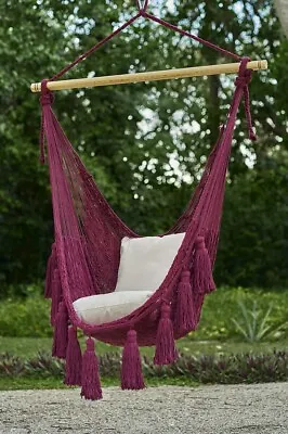 Marron Cotton Mexican Hammock Swing From Mexico • $180.15