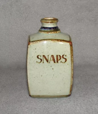 Vintage Mid Century Knabstrup Danish Pottery Snaps Schnapps Flask Bottle Vase • $25