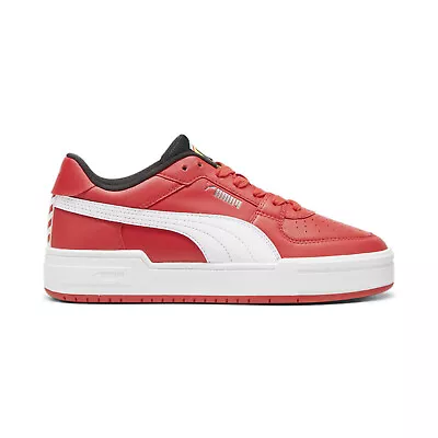 Puma Ferrari CA Pro 30806602 Mens Red Leather Motorsport Sneakers Shoes • $60.99