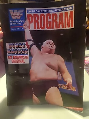 WWF Dusty Rhodes Program Magazine 1989 Volume 171 WWE WITH MERCHANDISE CATALOG • $16.99