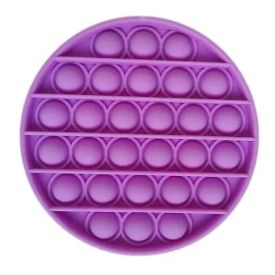 £2.99 • Buy Push Bubble Pop Popper Fidget Sensory Toy SEN Autism ADHD Purple Circle NEW