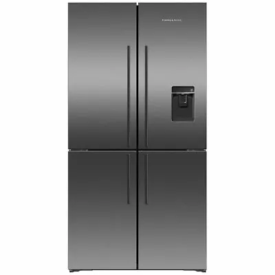 Fisher & Paykel 538L Quad Door Refrigerator Black Stainless Steel RF605QDUVB2 • $2834
