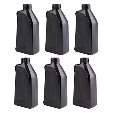 6 Pack Plastic Engine Oil Jugs With Lid 34 Oz Motor Oil Bottle Storage Container • $28.74