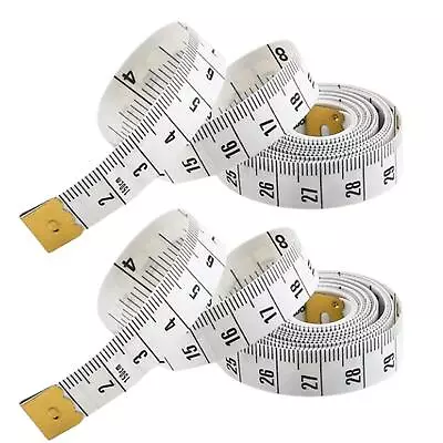 2 X  Body Measuring Tape Fabric Dressmakers Tailor Sewing Seamstress Diet Ruler • £3.89