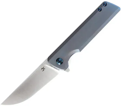 Kansept Knives Anomaly Framelock Blue Folding S35VN Clip Pt Pocket Knife 2038A3 • $159.89