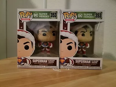 Brand New Christmas Funko Pop! DC Heroes:Holiday #353 Superman With Sweater Vini • $28