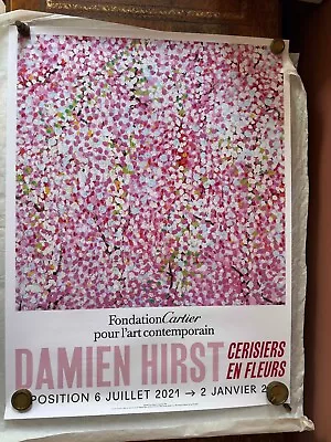 Damien Hirst - 'Cherry Blossoms Paris Exhibition Poster (Emperor's Blossom) • £150