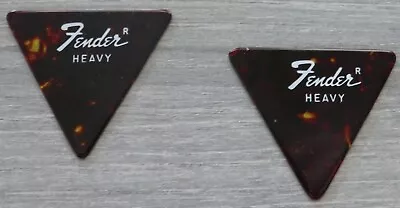 2 Vintage Fender Guitar Picks - Triangle Heavy Gauge 355 1960s Celluloid • $9.99