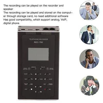 Landline Phone Call Recorder Analog VoIP Digital Telephone Recording Device 32GB • £76.52