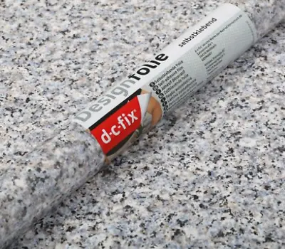 Sticky Back Plastic D-c-fix Granite Grey Black White Speckle Self Adhesive Vinyl • £6.38