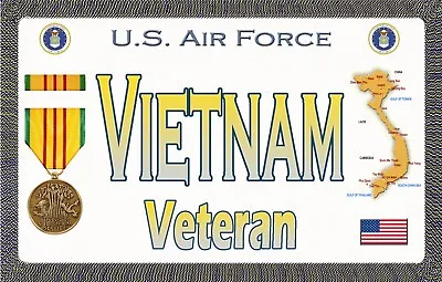 $5 • Buy Air Force - Vietnam  - Tough, Durable Magnetic Sign - 6  L X 3.75  H