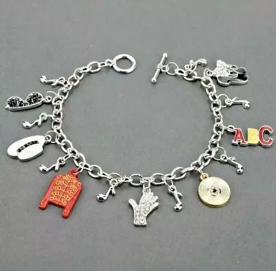 £7.99 • Buy MICHAEL JACKSON 5 Memorial Charm Bracelet Jewelry Gift For Musician MJ Fan - NEW