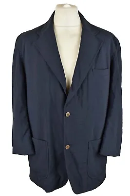 TOHAN Blue Blazer Jacket Size 42  Mens Button Up Global Travel Jacket • £25